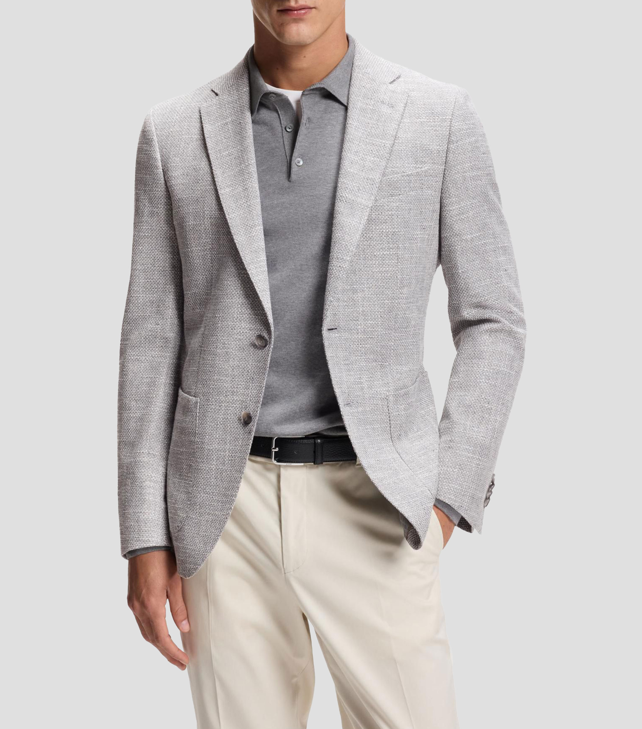 Saco Boss straight en algodón elástico Hombre